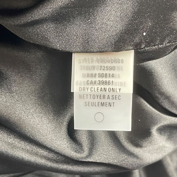 Elie Tahari Dress 12 Black Matelasse Cocktail Wool Textured Sweetheart Cocktail - Picture 12 of 14